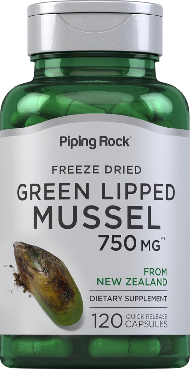 Piping Rock Green-lipped Mussel – Freeze-dried from New Zealand – 120 Capsules - görsel 1
