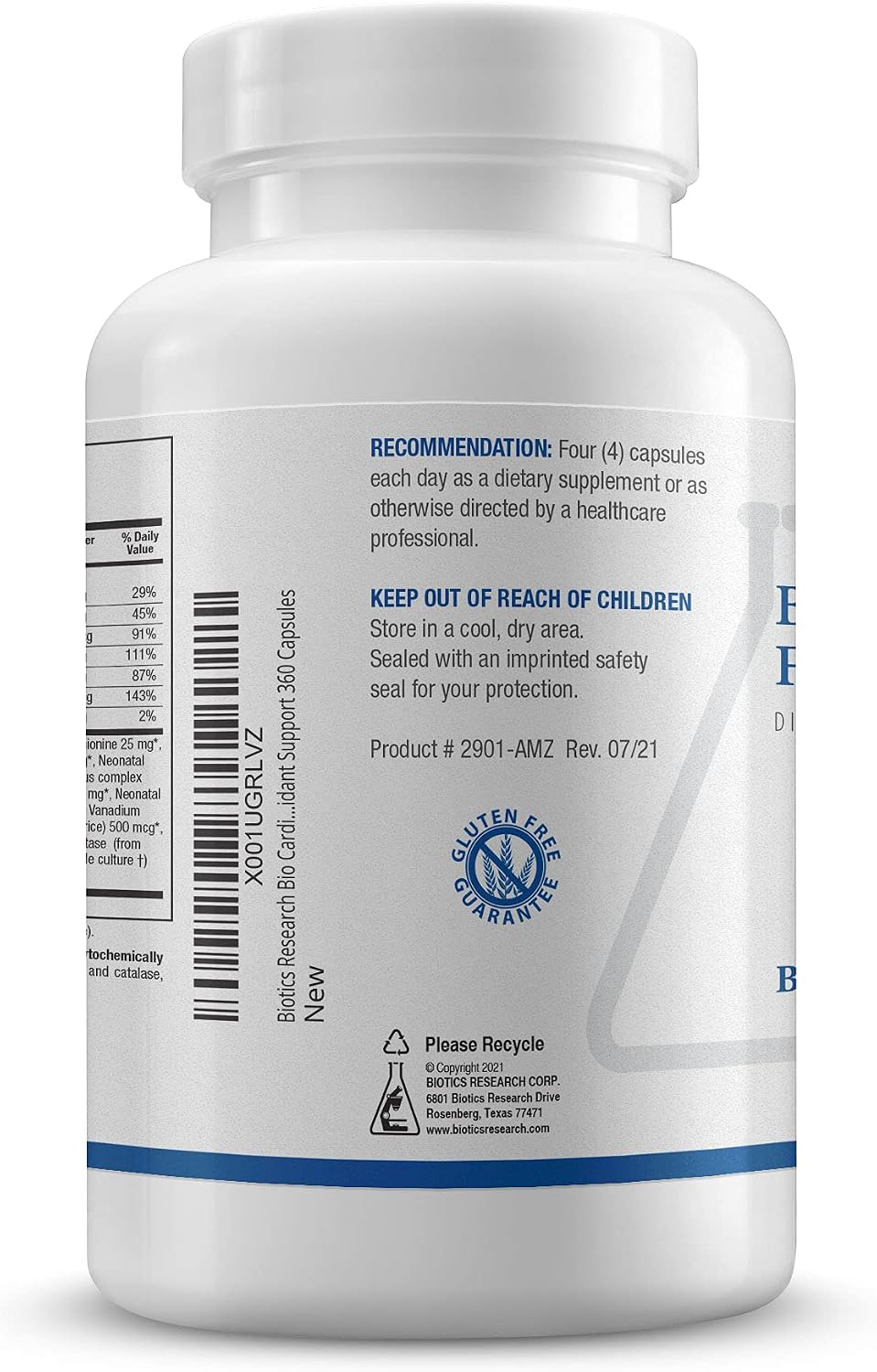 BIOTICS RESEARCH Bio Cardiozyme Forte Healthy Heart Multivitamin - 360 Capsules - görsel 3