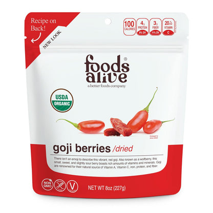 Foods Alive Organic Goji Berries - 8 oz (227 g)