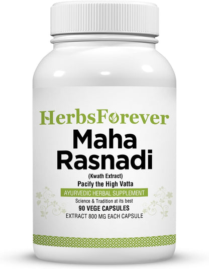 Maha Rasnadi Kwath Ayurvedic Herbal Supplement – 90 Veg Capsules, 800mg