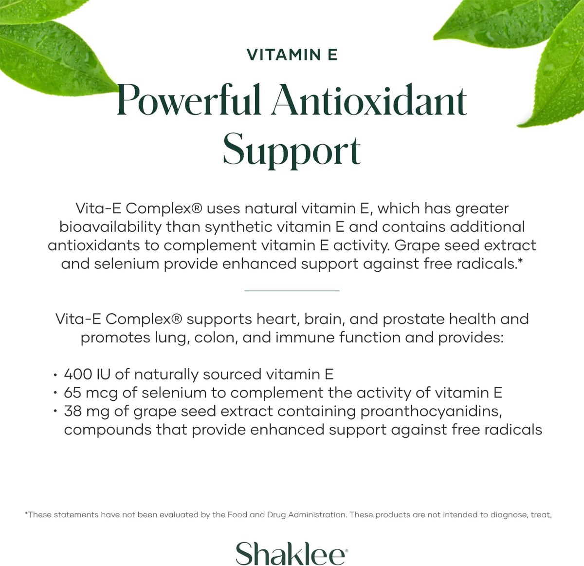 Shaklee Vita-E 400 IU with Selenium and Grape Seed Extract – 90 Softgels - görsel 4