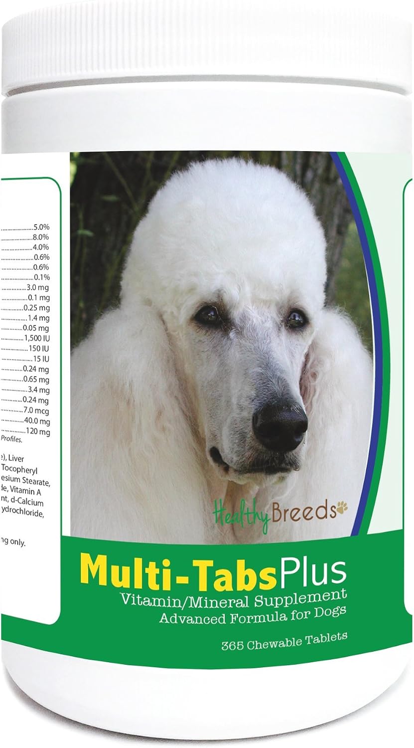 Healthy Breeds Poodle Multi-Tabs Plus Chewable Tablets, 365 Count - görsel 1