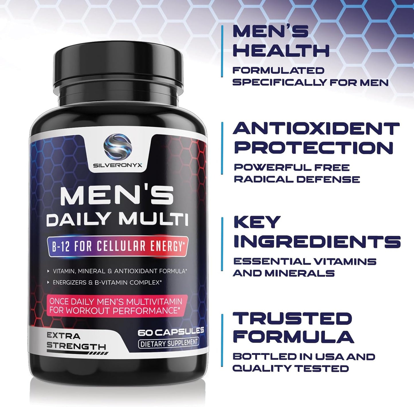 Men’s Daily Multivitamin – 60 Capsules - görsel 7