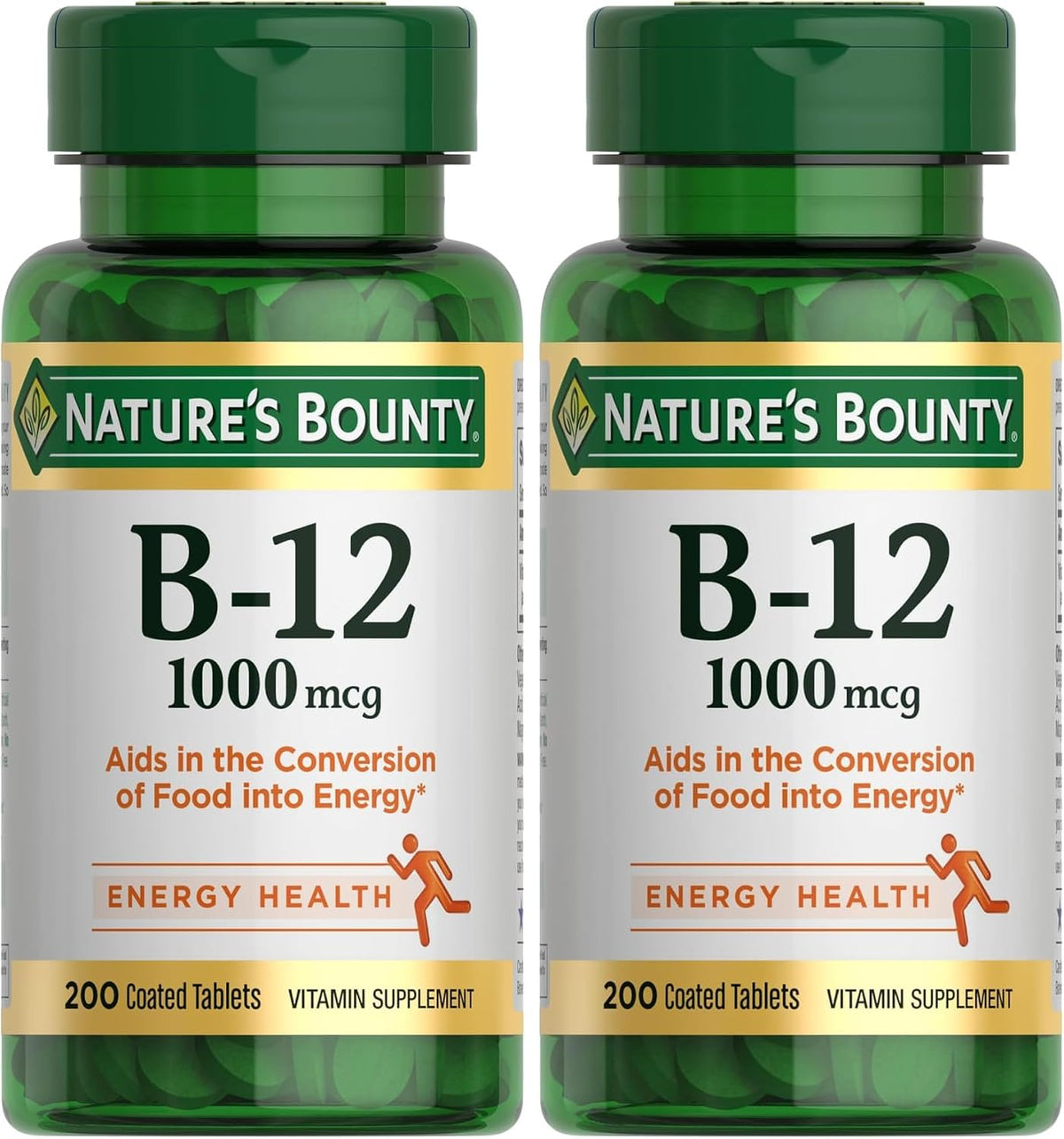 Nature's Bounty Vitamin B12 1000 mcg, Supports Energy Metabolism, 200 Tablets - görsel 8