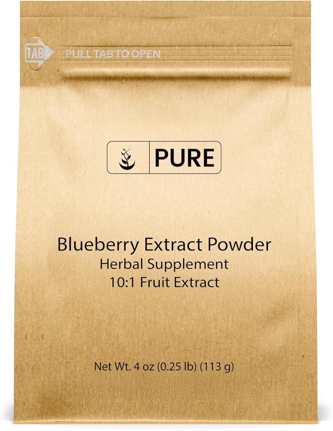 PURE ORIGINAL INGREDIENTS Blueberry Extract Powder (113 g) Non-GMO, Gluten-Free, Herbal Supplement - görsel 1