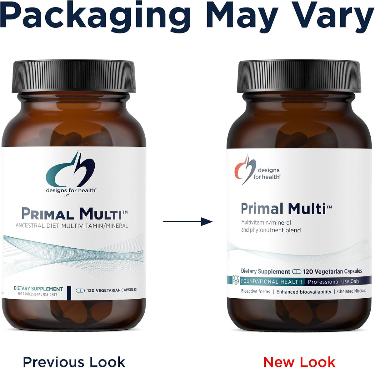 Designs for Health Primal Multi - Paleo-Friendly Multivitamin Supplement, 120 Capsules - görsel 4