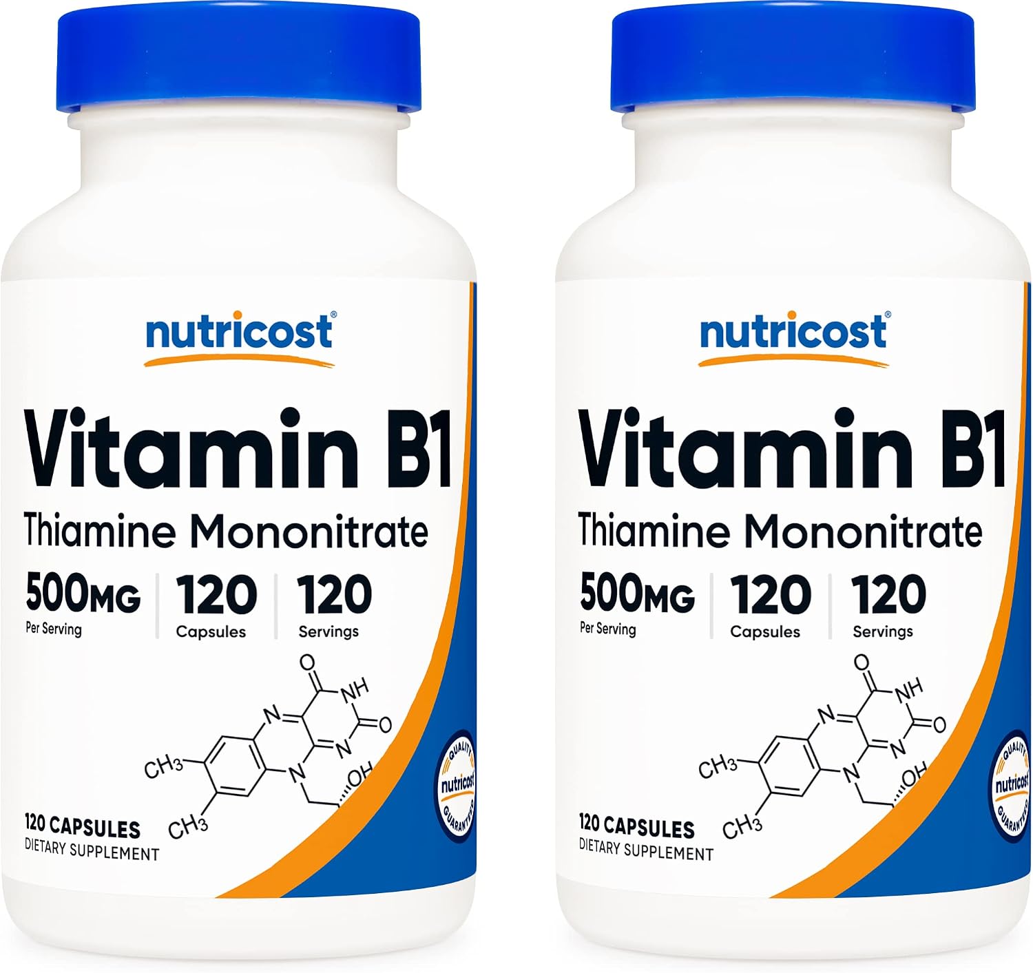Nutricost Vitamin B1 (Thiamine) 500mg, 120 Capsules - görsel 8
