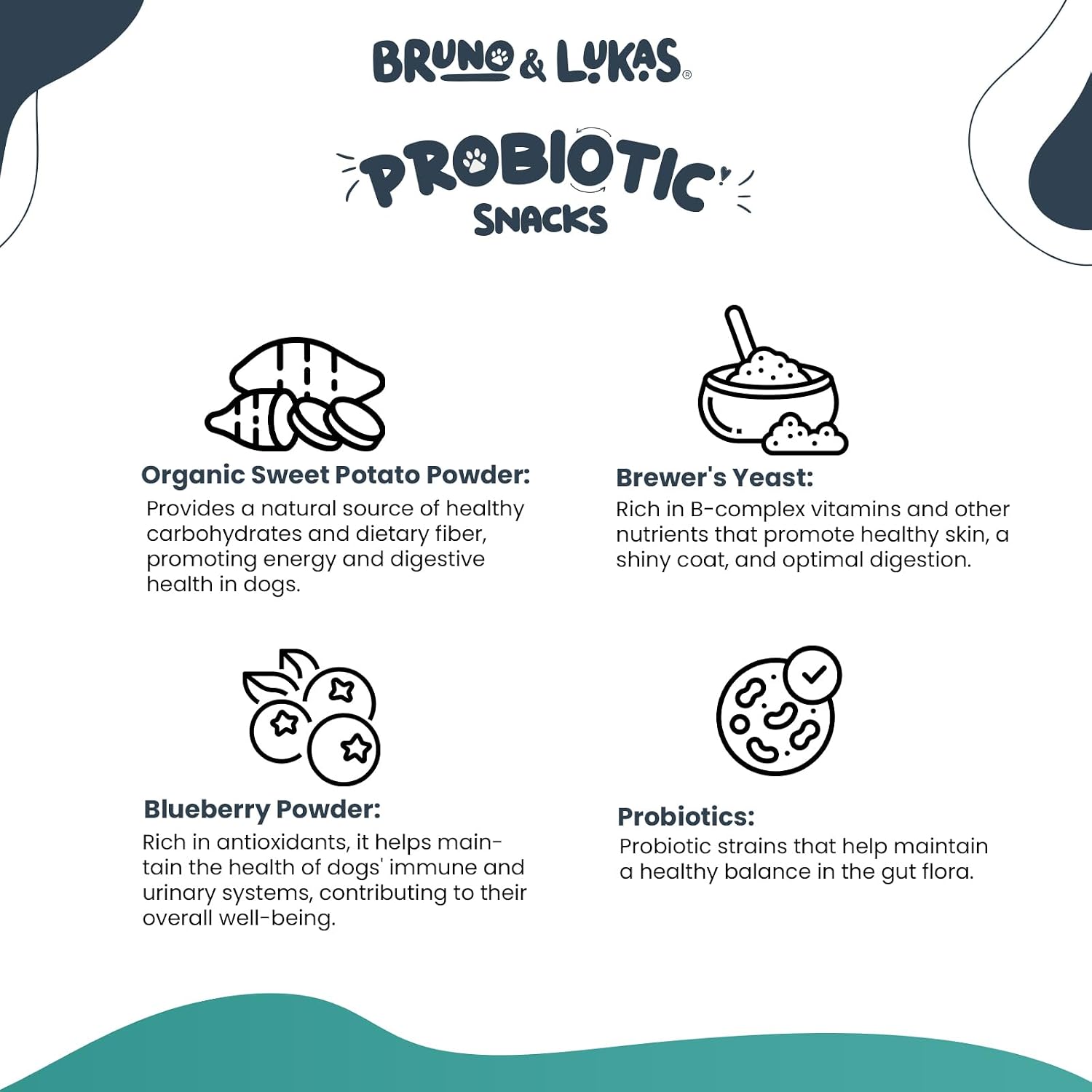 Bruno & Lukas Probiotic Chews for Dogs – Digestive Health & Gut Flora Support, 90 Chews - görsel 7