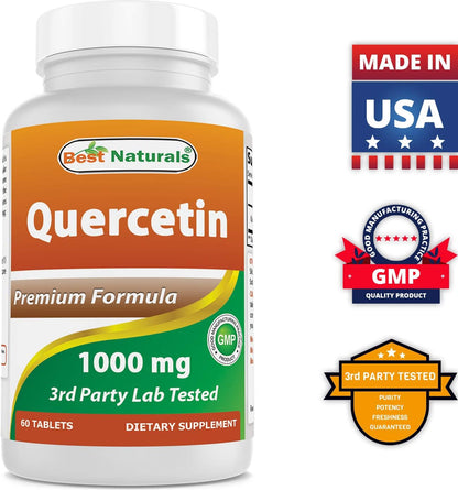 Best Naturals Quercetin 1,000 mg Tablets – 60 Count