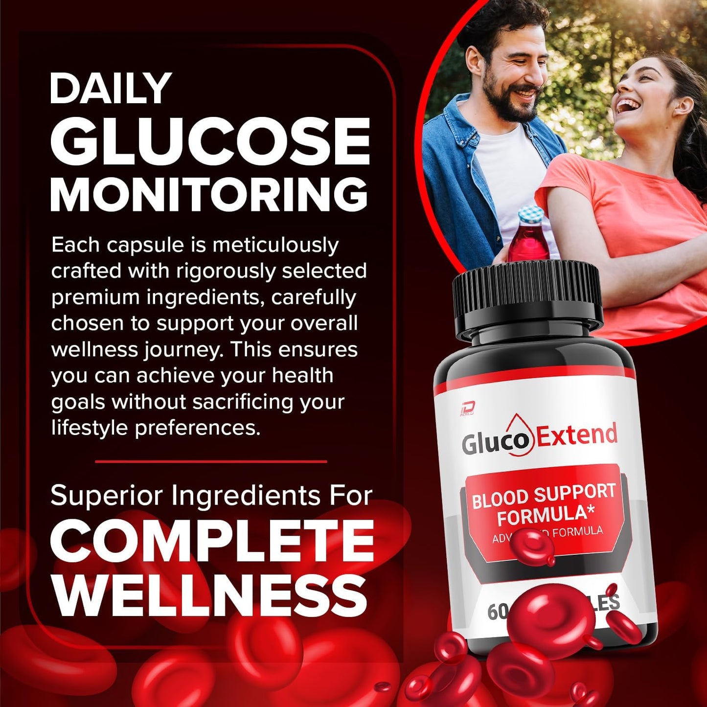 Gluco Extend Capsules – Advanced Natural Supplement (300 Capsules) - görsel 2