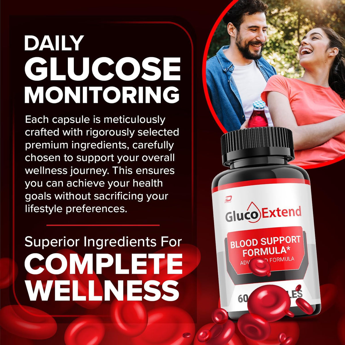 Gluco Extend Capsules – Advanced Natural Supplement (300 Capsules) - görsel 2