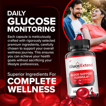 Gluco Extend Capsules – Advanced Natural Supplement (300 Capsules)
