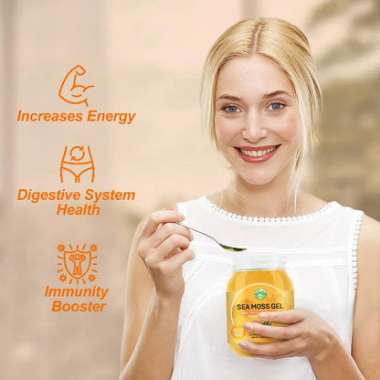 524 g Sea Moss Gel, Pineapple - Raw Wildcrafted Irish Sea Moss, Supports Thyroid & Immunity