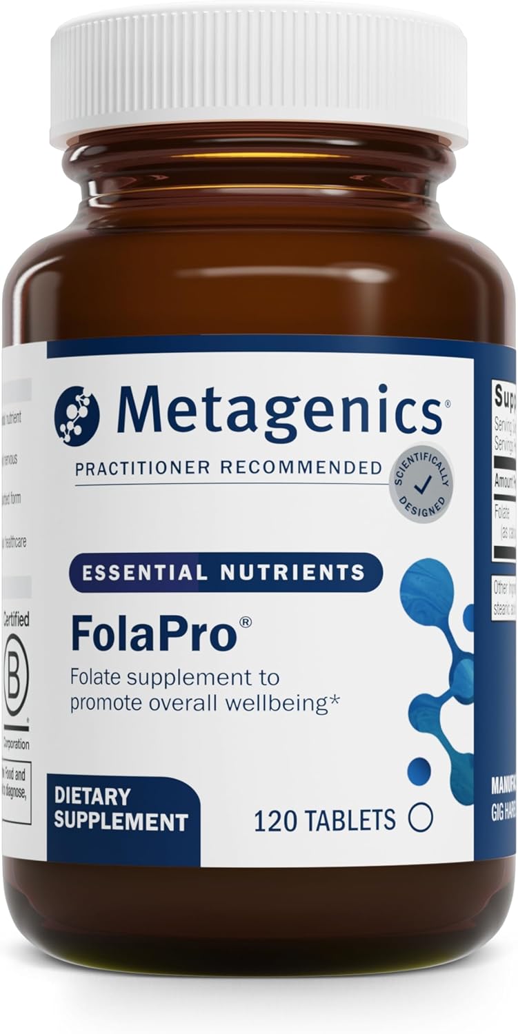 Metagenics FolaPro - L-5-MTHF Folate 1,330 mcg DFE - 120 Tablets - görsel 1