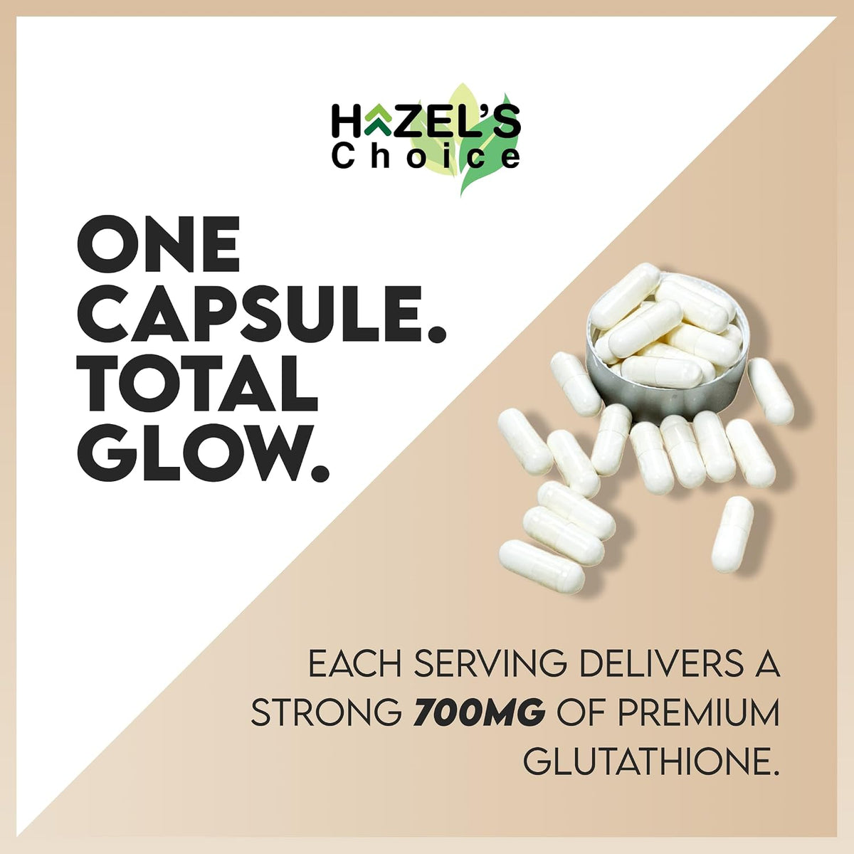 HAZEL'S Choice Liposomal Glutathione 700mg | 60 Vegetable Capsules | Vegan, Non-GMO, Lactose-Free | Plant-Based Formulation - görsel 7