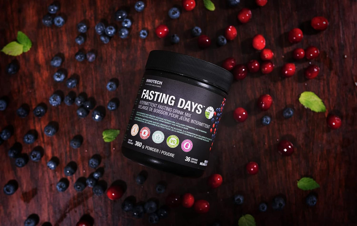 Innotech Nutrition Fasting Days Intermittent Fasting Drink Mix Metabolic & Electrolyte Support 42 Essential Ingredients Mixed Berry 360g - görsel 6