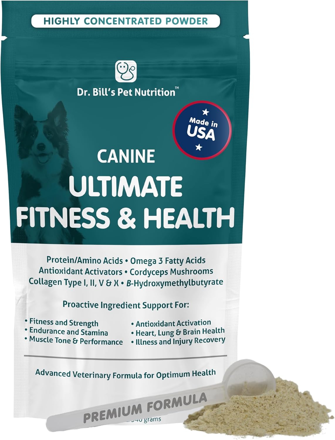 Dr. Bill’s Canine Ultimate Fitness & Health Daily Dog Multivitamin (340g) - görsel 1