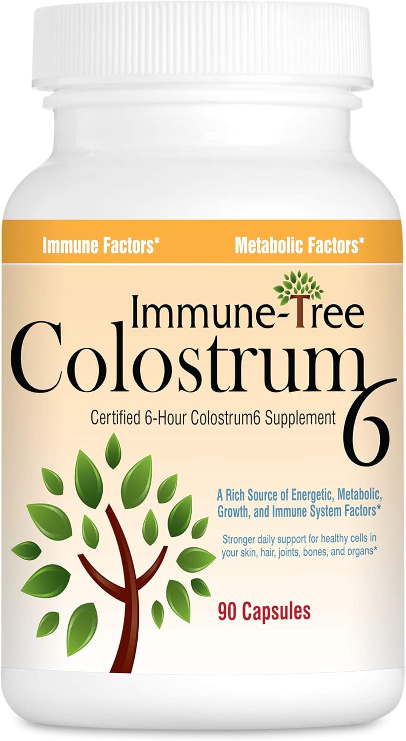 Immune-Tree 100% Pure Bovine Colostrum (Grass-Fed) | High IgG | 90 Capsules - görsel 1