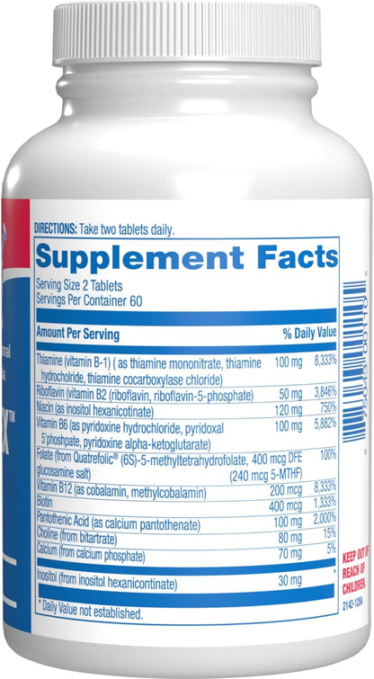 Super B Complex Methylated & Time Released - Bio Active B Complex with Choline Inositol & 8 B Vitamins – Image 2