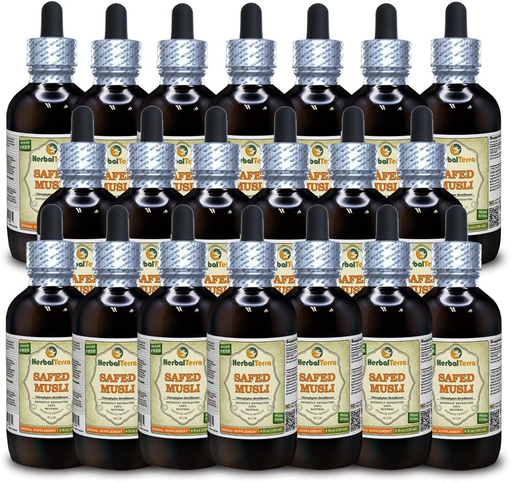 Safed Musli Dried Root Liquid Extract, 120 ml - HerbalTerra - görsel 1