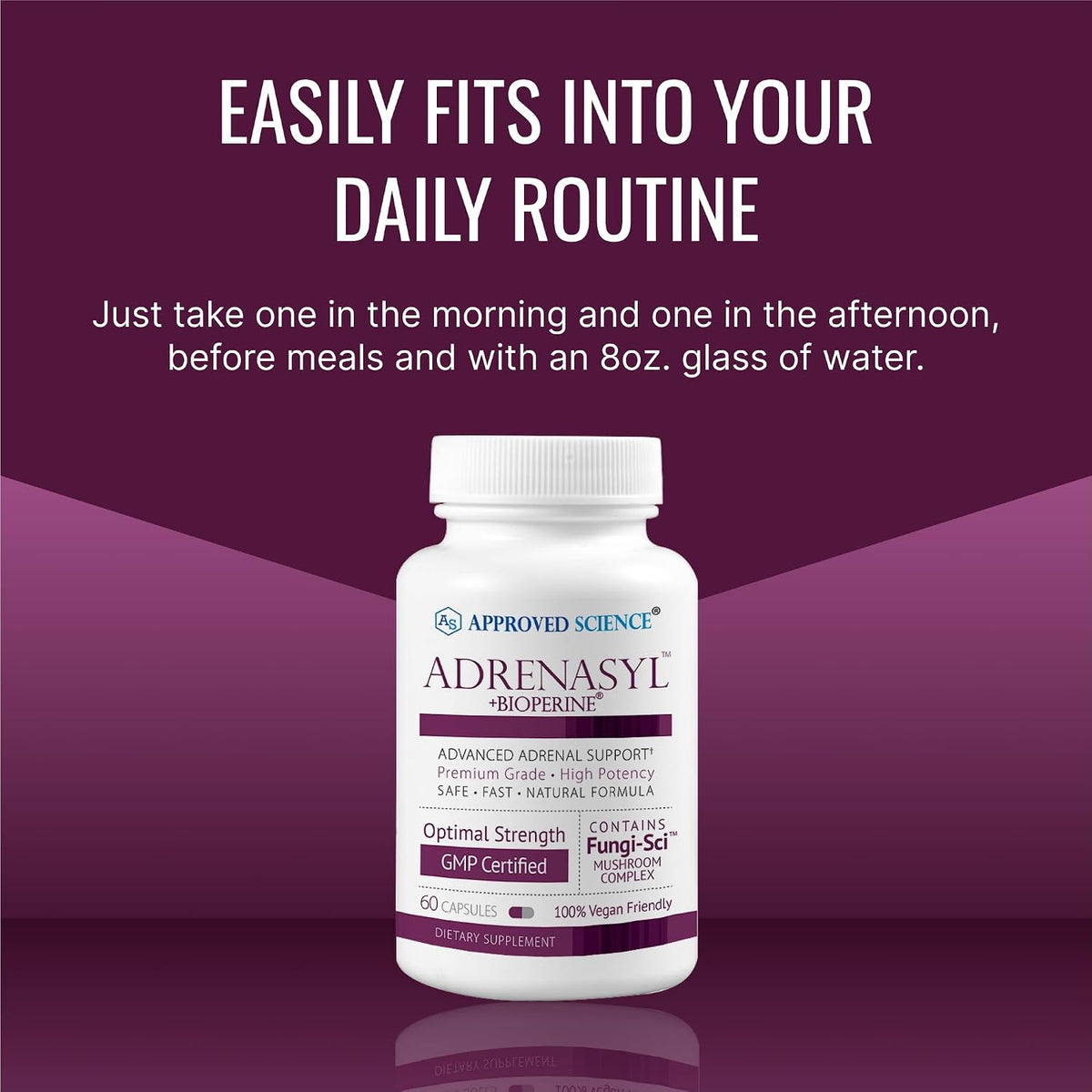 Approved Science Adrenasyl - Adrenal Gland Support Supplement (60 Capsules) - görsel 6