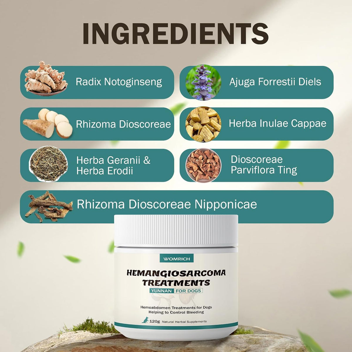 Blood Support Powder for Dogs – Natural Yunnan Sanqi (120g) - görsel 4
