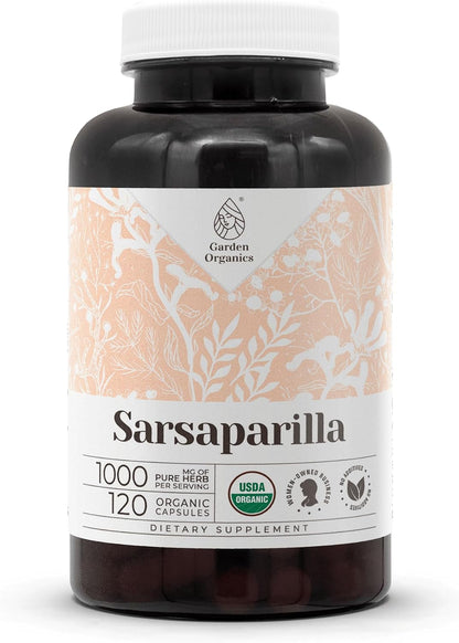 Sarsaparilla Organic 60 Capsules | High-Potency Natural Supplement