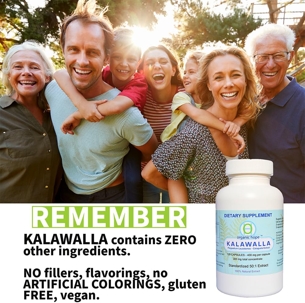 Kalawalla Organic Hope High Potency Polypodium Leucotomos Immune Support - görsel 6