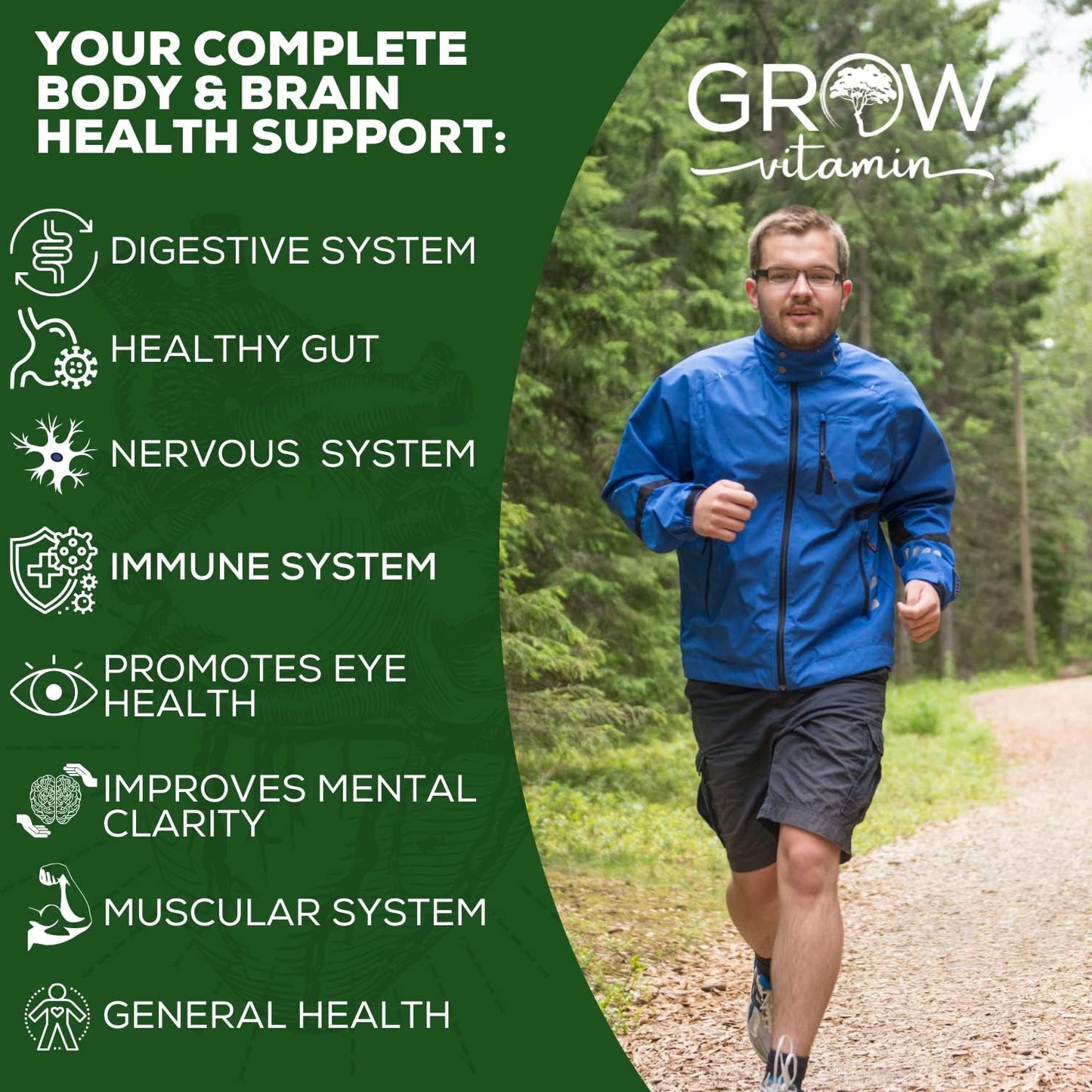 One Daily Multivitamin for Men – with Vitamins & Minerals + Organic Whole Foods, Supplement to Support Energy and General Health – Non-GMO – 90 Capsules | 3 Month Supply - görsel 7