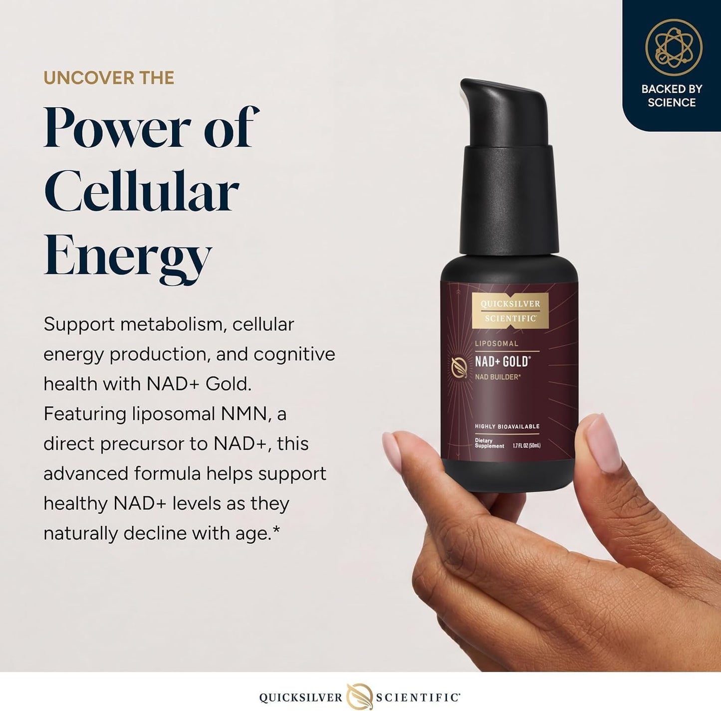 Quicksilver Scientific NAD+ Gold+ 50 ml - görsel 3