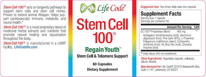 Life Code Stem Cell 100 – 100% Vegetarian Anti-Ageing & Stem Cell Supplement