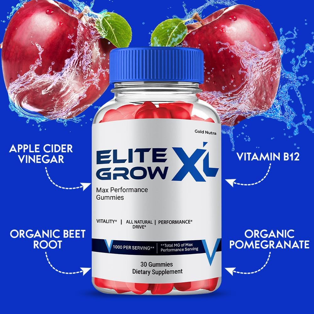 Elite Grow XL Gummies – High Potency Maximum Performance, All-Natural Formula (2 Pack) - görsel 3