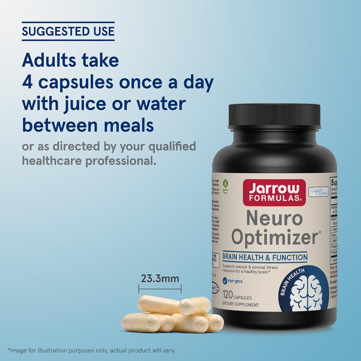Jarrow Formulae Neuro Optimiser – Brain Health & Antioxidant Support, 120 Capsules - görsel 6