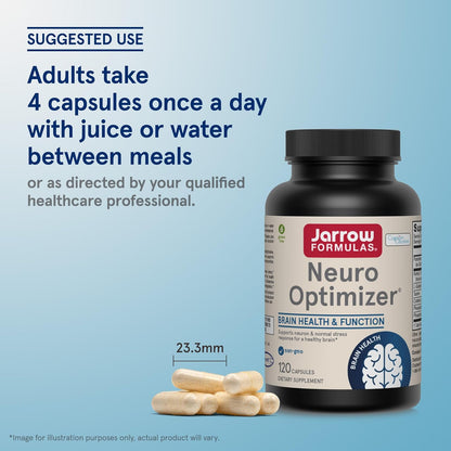 Jarrow Formulae Neuro Optimiser – Brain Health & Antioxidant Support, 120 Capsules