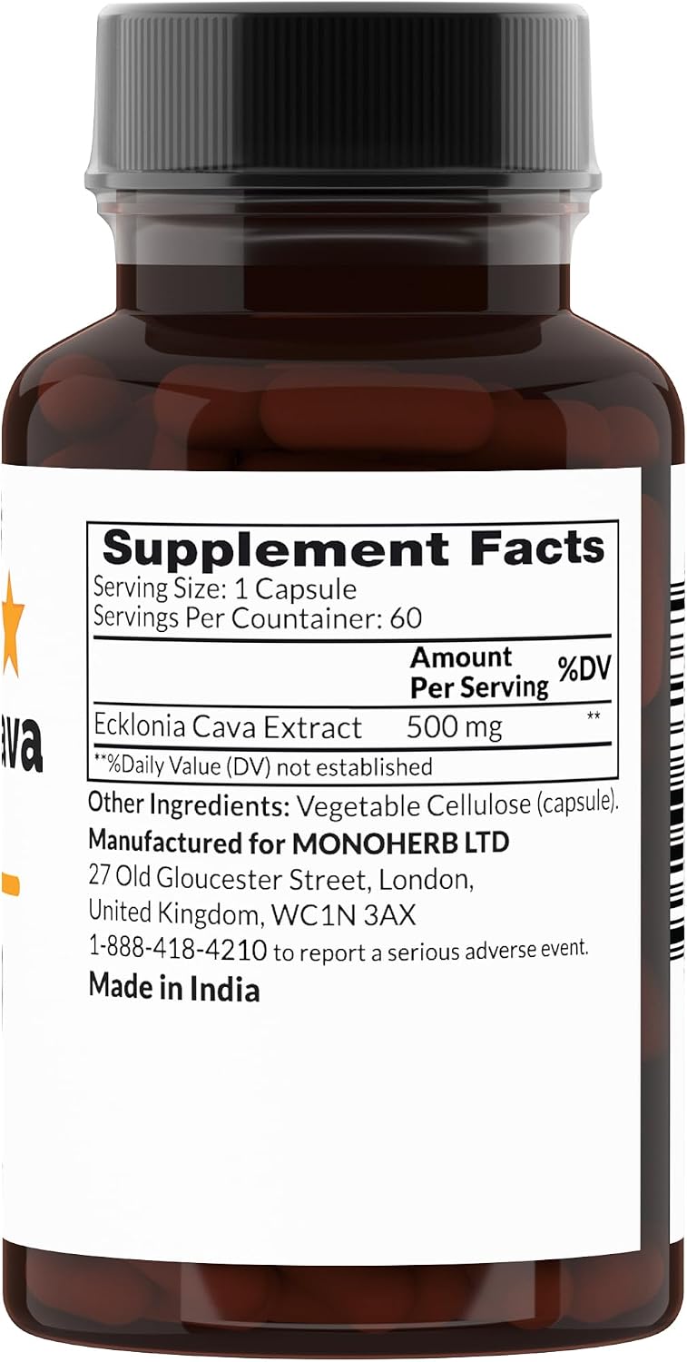 Ecklonia Cava Extract 500 mg - 60 Vegetarian Capsules - görsel 2