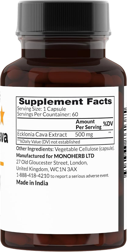 Ecklonia Cava Extract 500 mg - 60 Vegetarian Capsules
