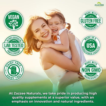 Zazzee Myo-Inositol Capsules, 2000 mg per Serving, 120 Vegan Capsules