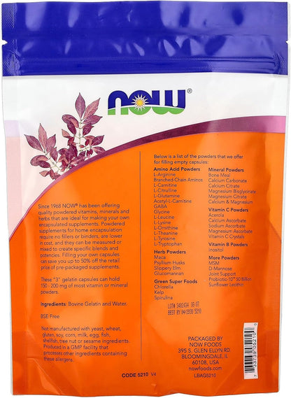 Now Foods Empty Gel Caps Size #3, 1000 Count