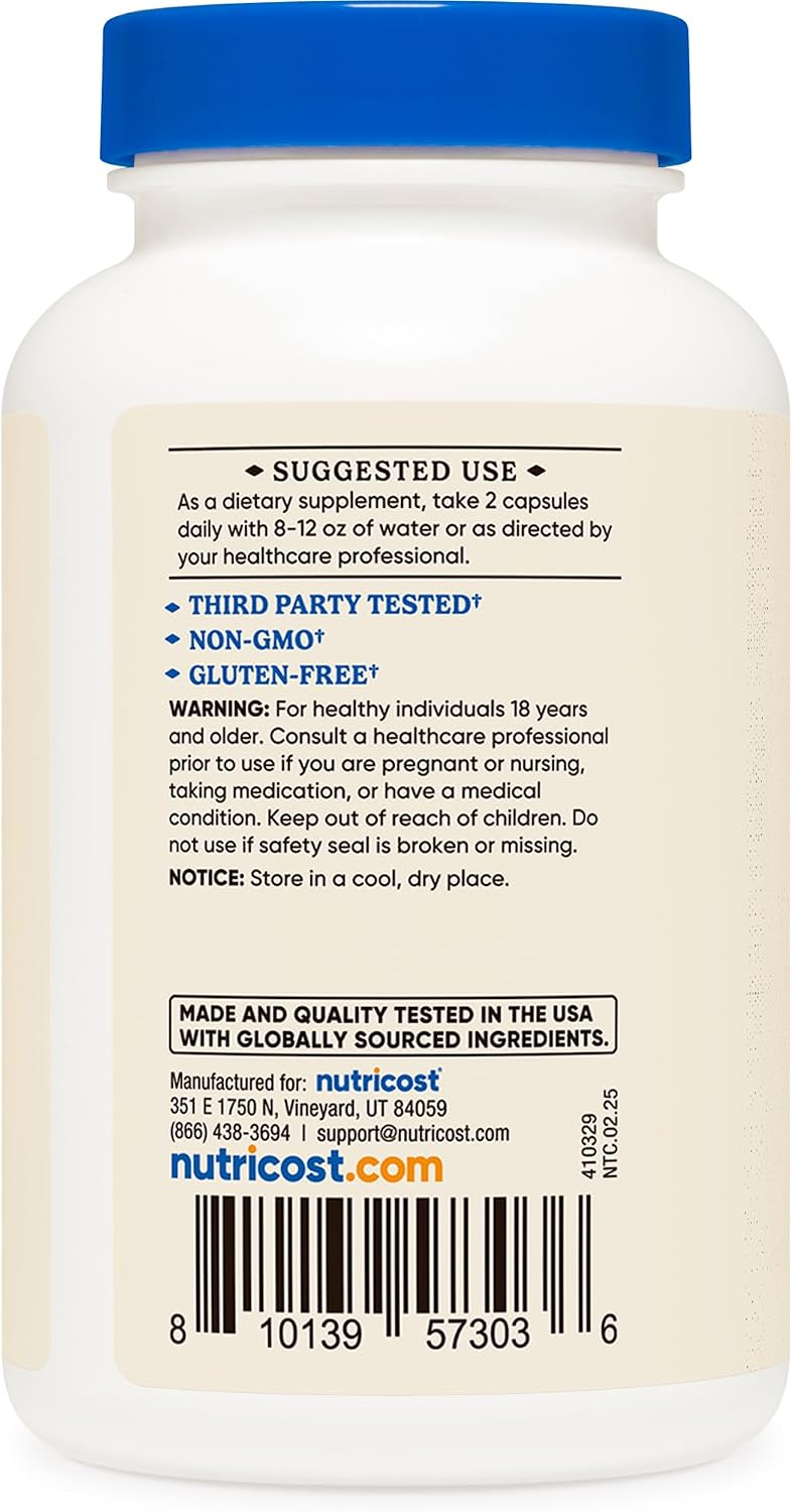 Nutricost Colostrum 1000mg, 120 Capsules, 60 Servings (3 Bottles) - görsel 4