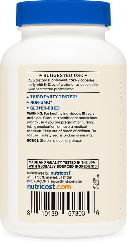 Nutricost Colostrum 1000mg, 120 Capsules, 60 Servings (3 Bottles)