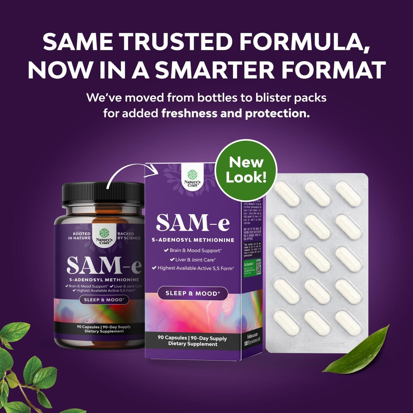 Pure SAM-E 150mg Capsules - S-adenosylmethionine for Mood, Joint & Liver Support (90 Capsules) - görsel 2