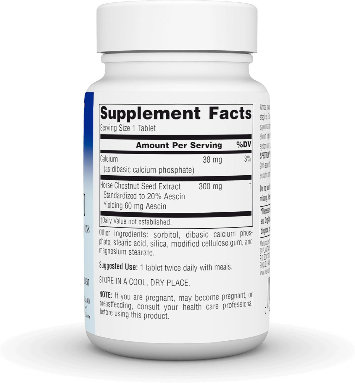 Planetary Herbals Full Spectrum Horse Chestnut, 500 mg – 60 Tablets - görsel 3
