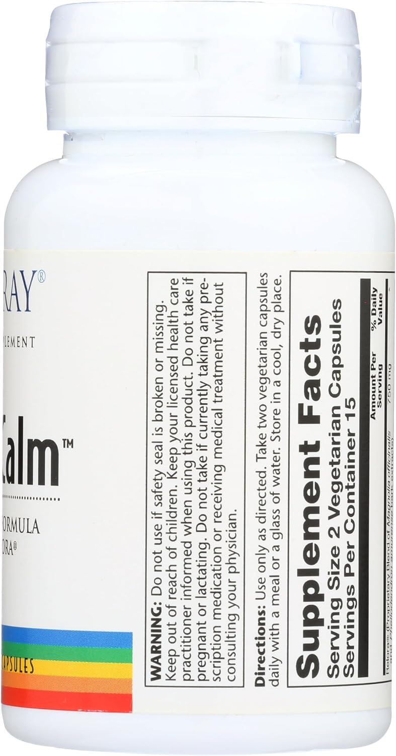 Solaray Total Calm VCapsules, 30 Count - görsel 5
