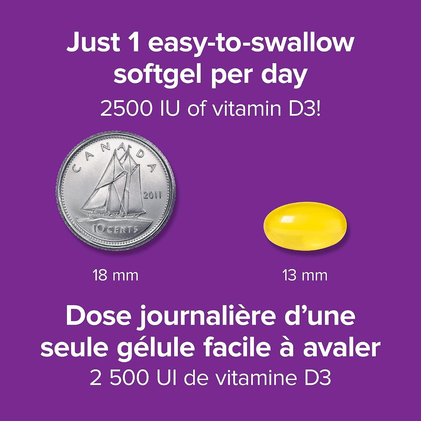 Webber Naturals Vitamin D3 2,500 IU Extra Strength, 180 Softgels - görsel 5