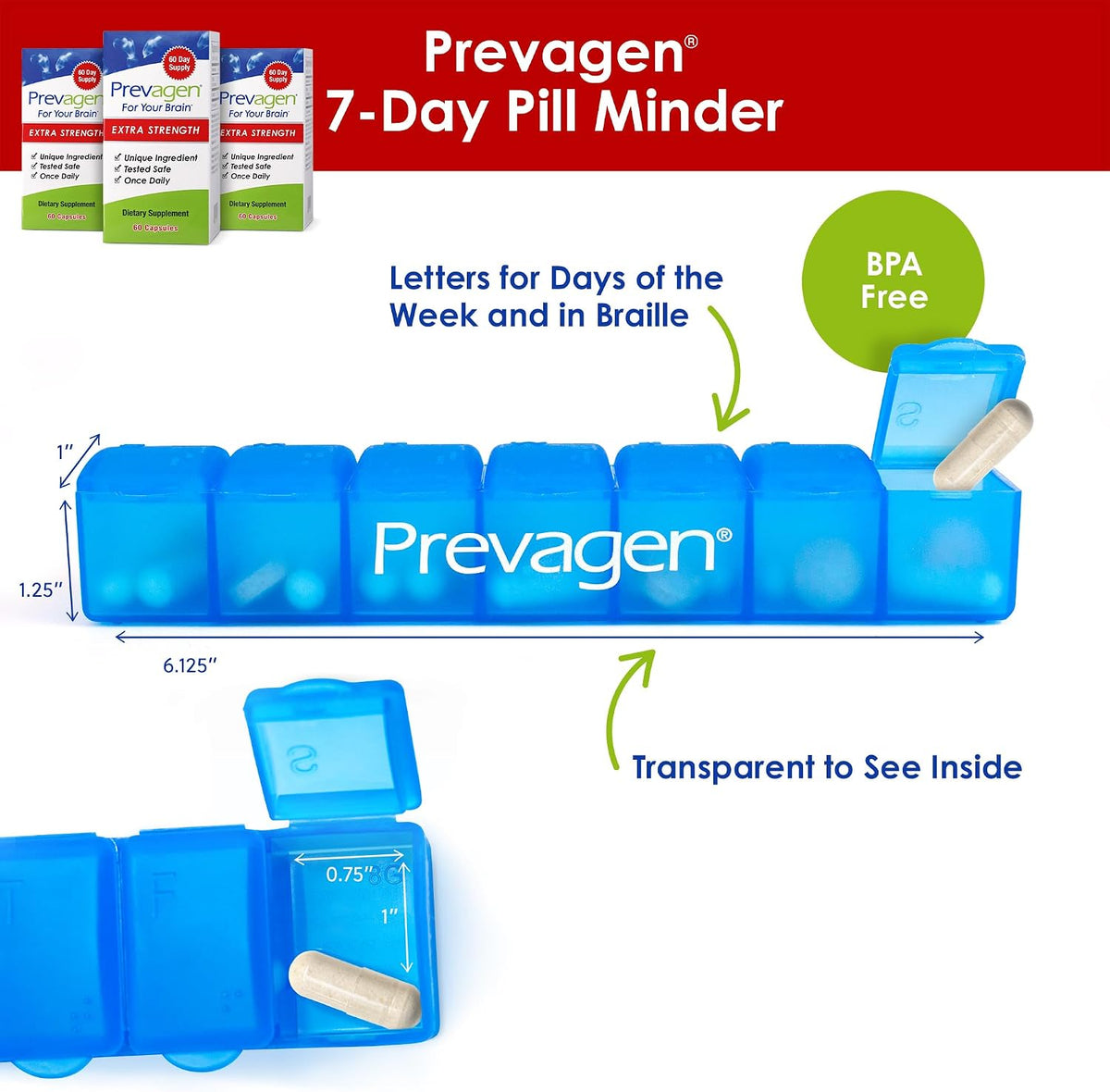 Prevagen Extra Strength Brain Supplement - 180 Capsules with Apoaequorin and Vitamin D3 - görsel 5