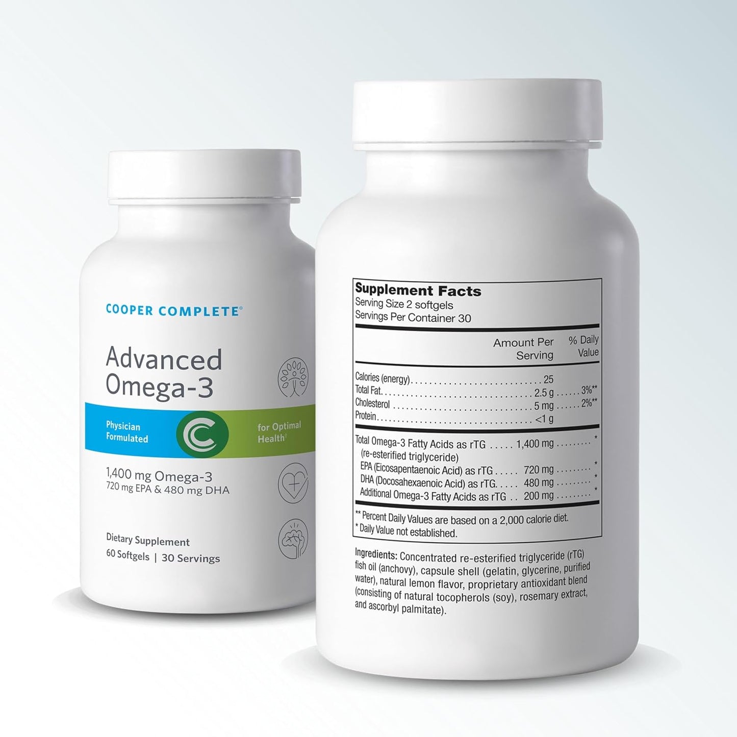 Cooper Complete Basic One Multivitamin with Iron + Omega-3, 60 Day Supply - görsel 3