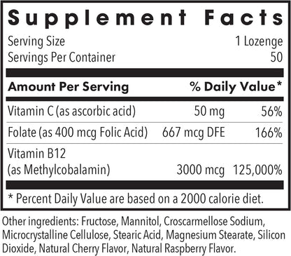 ARG B12 Methylcobalamin 3000 µg with Folate Lozenges