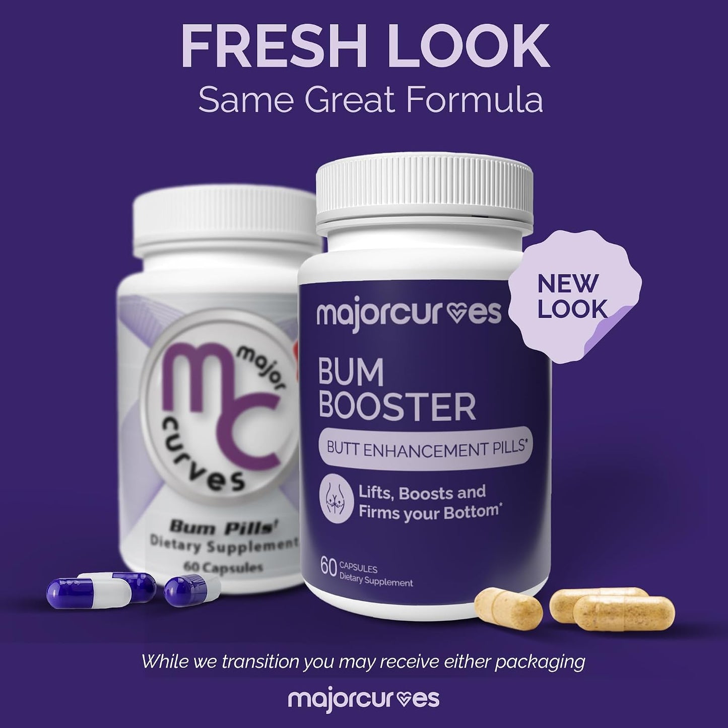 Major Curves Bum Booster Pills – Booty Growth Capsules for Women - görsel 2