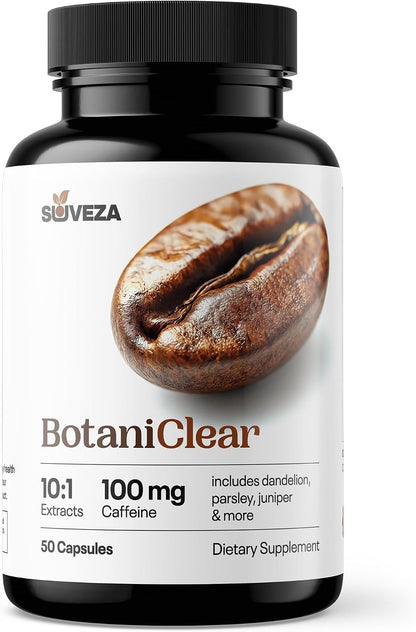 Botaniclear Water Pills – Natural Diuretic for Swollen Feet & Oedema Relief with Herbal Extracts, Potassium, and Vitamin B6