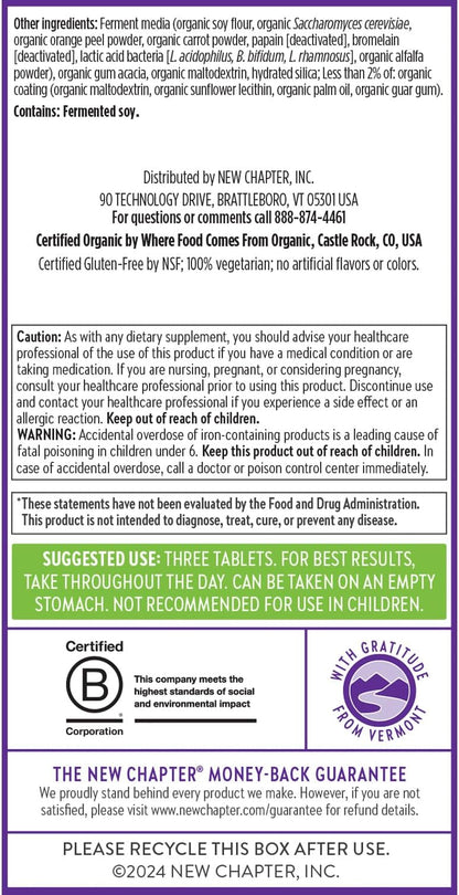 New Chapter Advanced Perfect Prenatal Vitamins - 270 Tablets